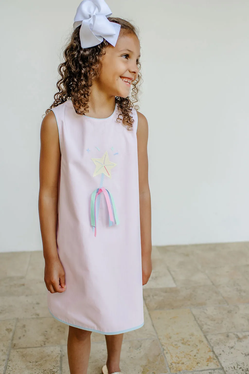 Annie Apron Dress - Star And Wand Applique