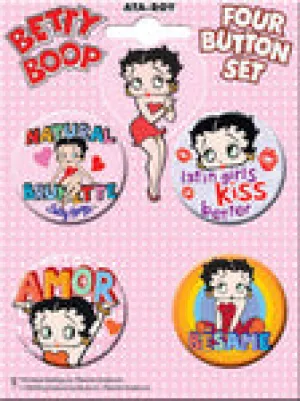Betty Boop Buttons Set #3