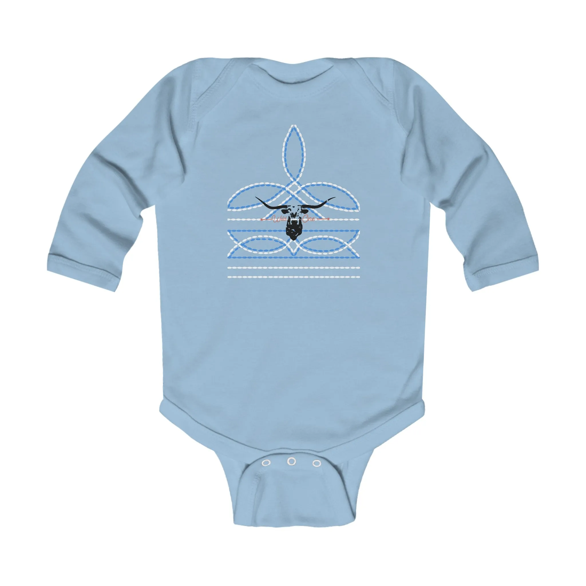 Boot Stitch Infant Long Sleeve Bodysuit