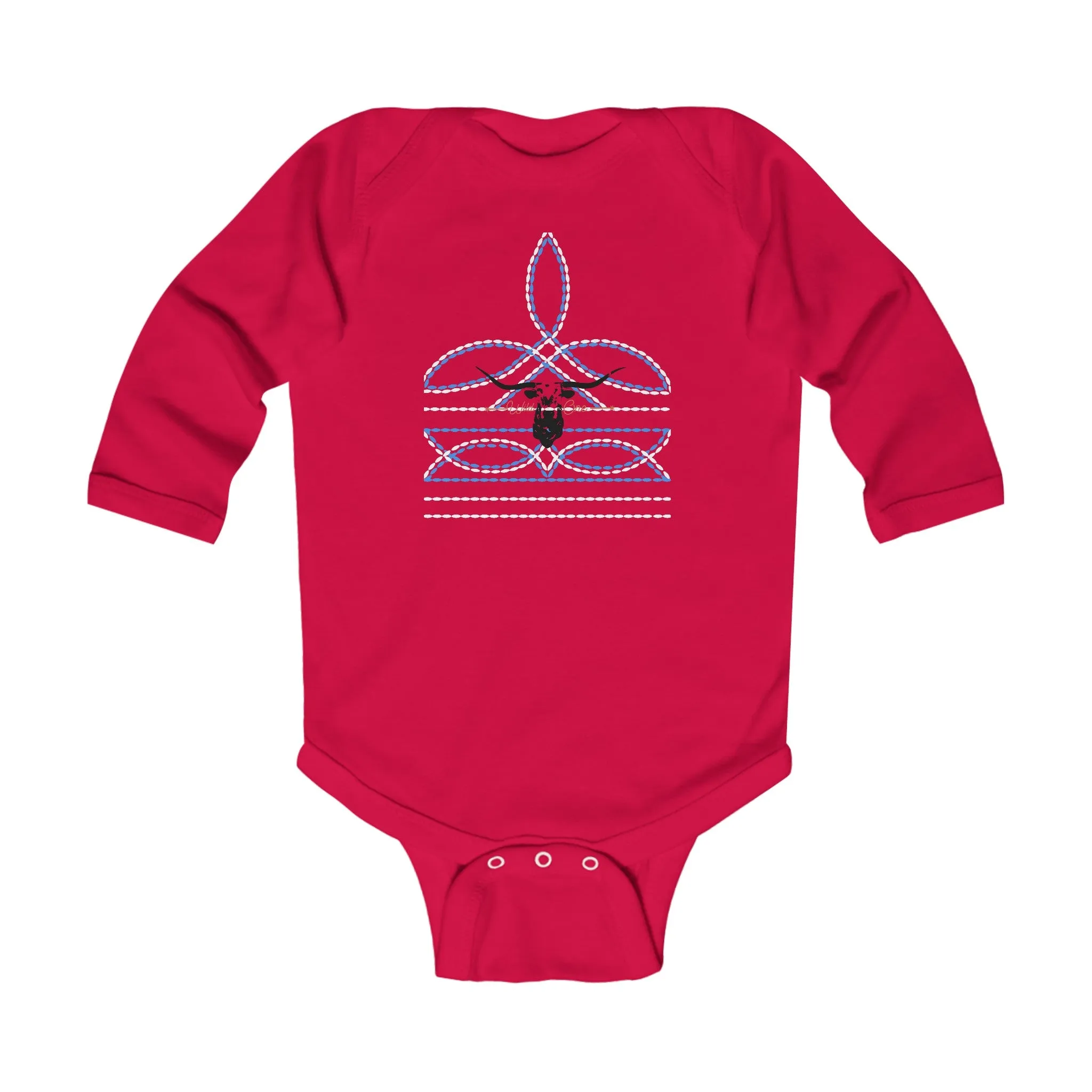 Boot Stitch Infant Long Sleeve Bodysuit