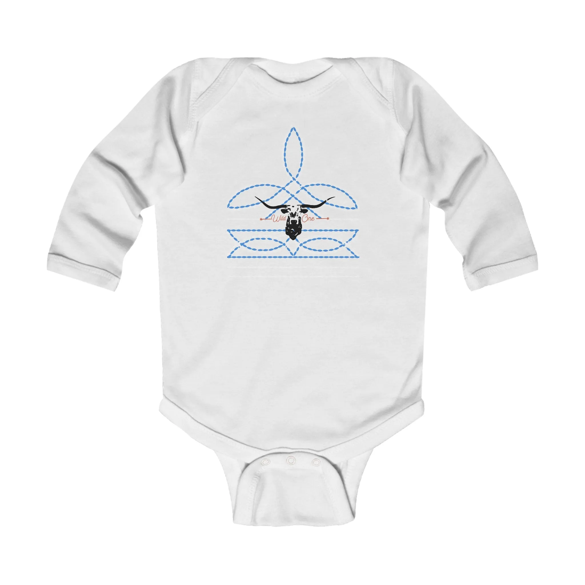 Boot Stitch Infant Long Sleeve Bodysuit
