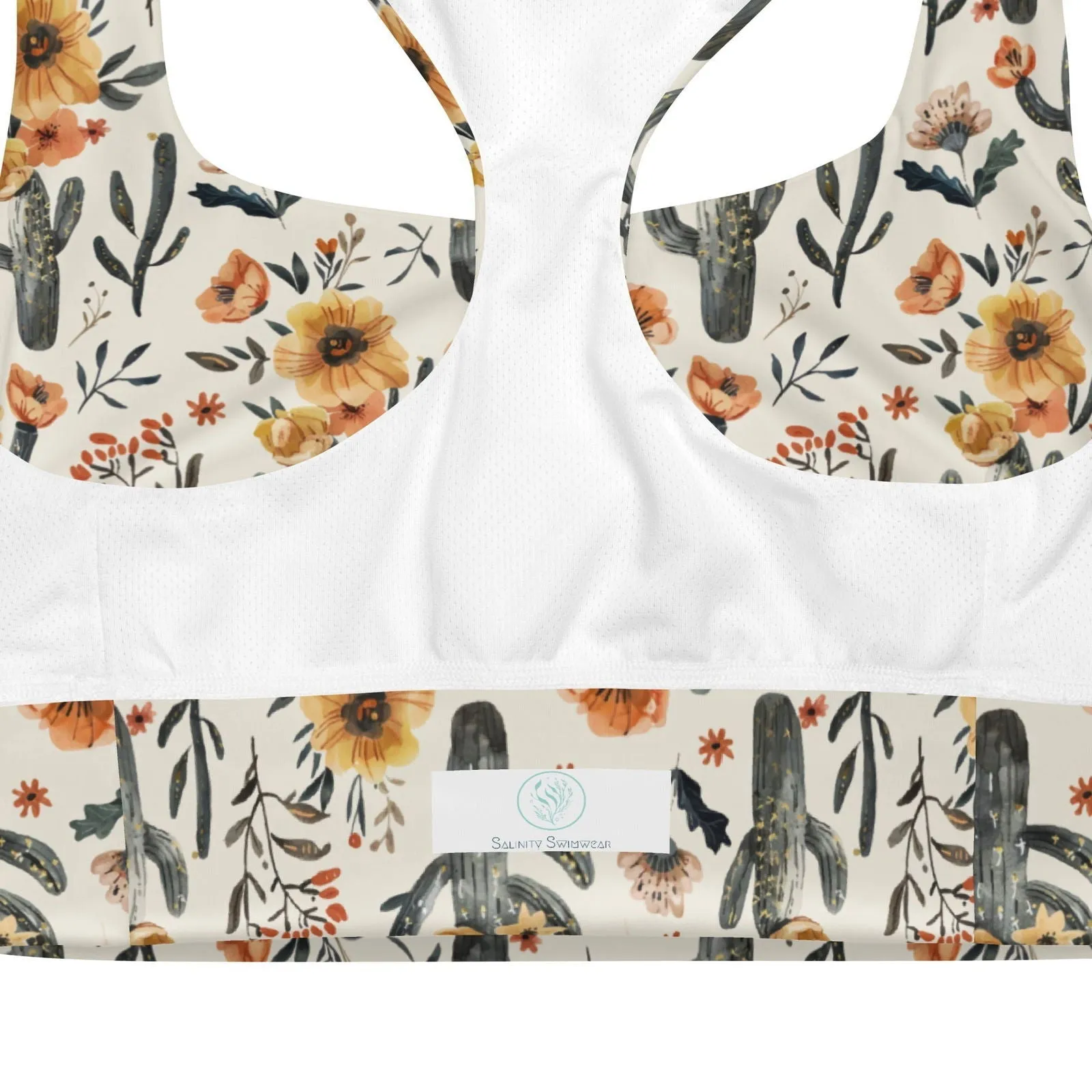 Cactus Sunflower Eco Sports Bra Top