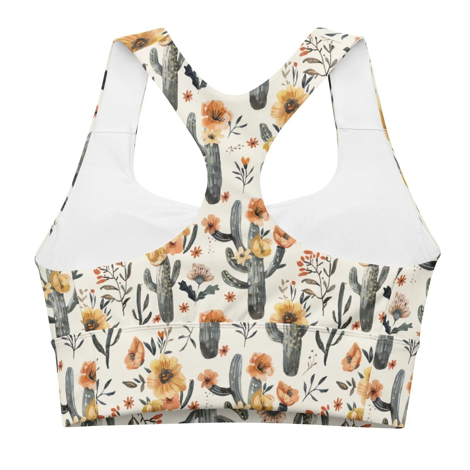 Cactus Sunflower Eco Sports Bra Top