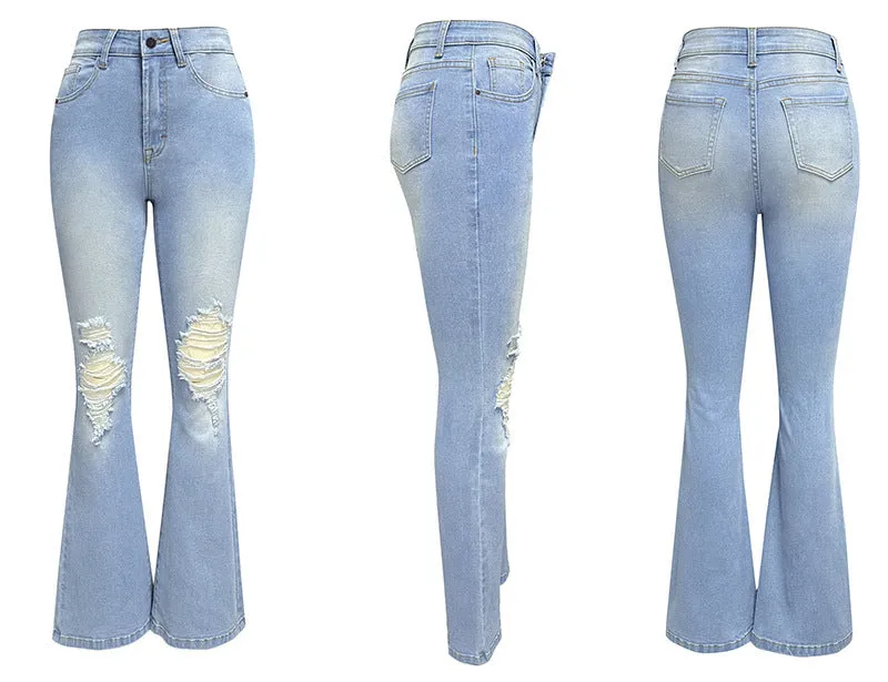 Fashion Temperament Wide-Leg Jeans