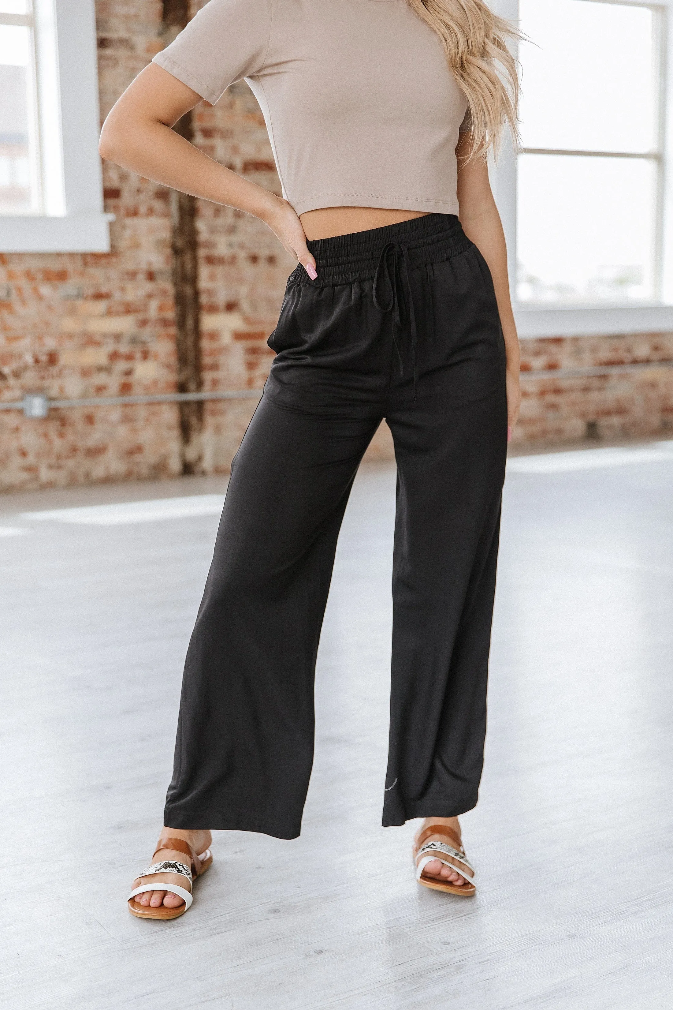 Heidi Drawstring Wide Leg Pant | S-XL | PRE ORDER