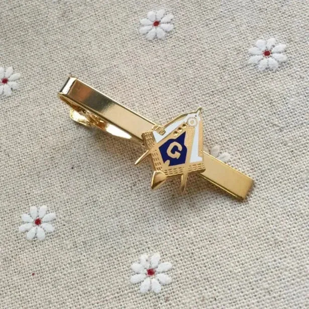 Master Mason Blue Lodge Tie Bar - 1pc Working Tools Trowel Gavel
