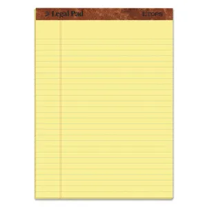 "the Legal Pad" Ruled Perforated Pads, Wide/legal Rule, 50 Canary-yellow 8.5 X 11 Sheets, 3/pack