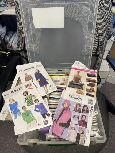 Snap Case With Handles And Approx 30 Sewing Patterns