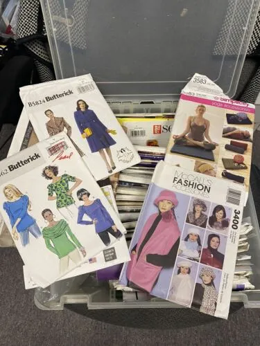 Snap Case With Handles And Approx 30 Sewing Patterns
