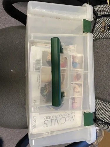 Snap Case With Handles And Approx 30 Sewing Patterns