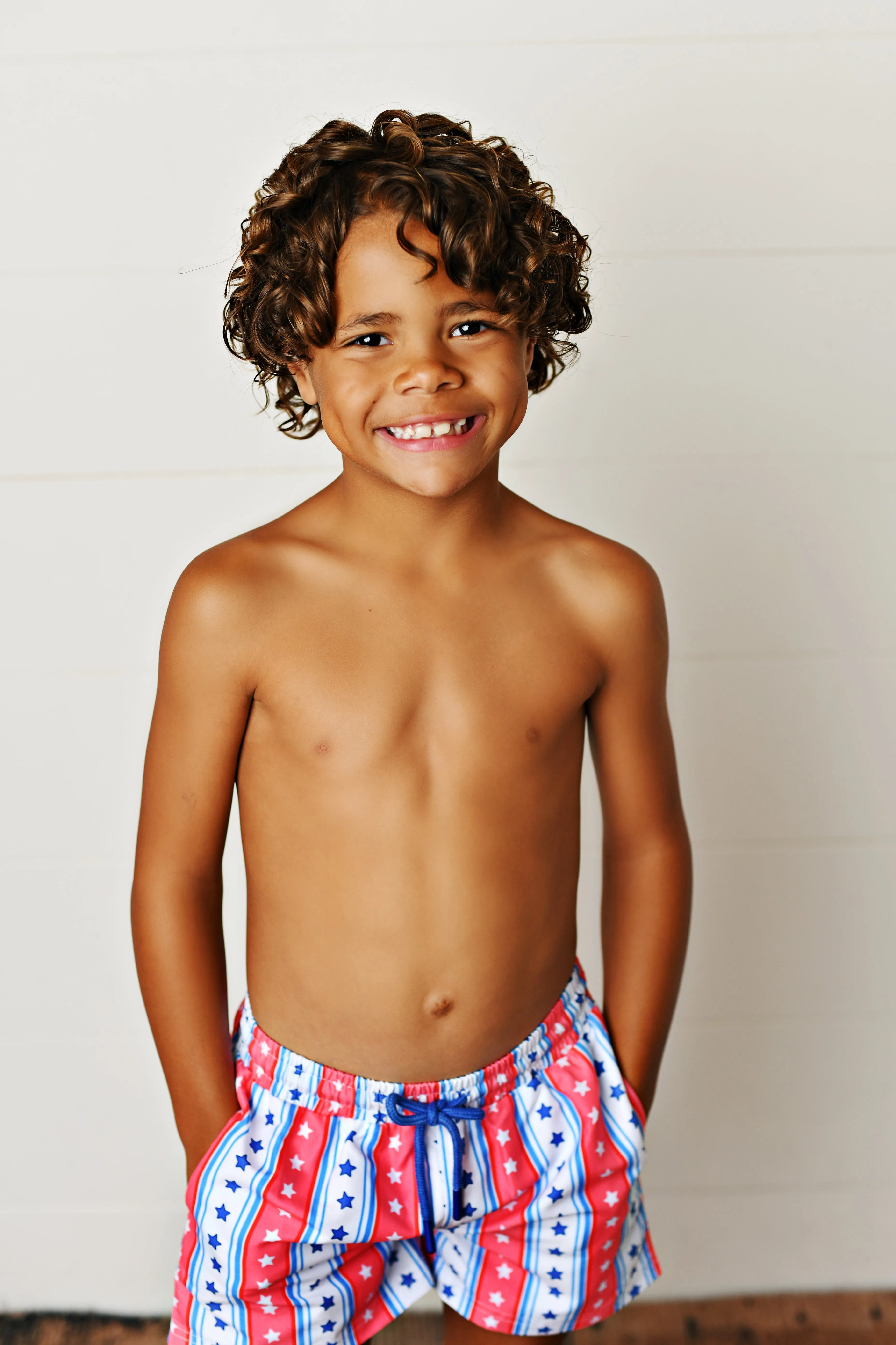 Swoon Baby Clothing Americana Collection UPF50 Boys Swim
