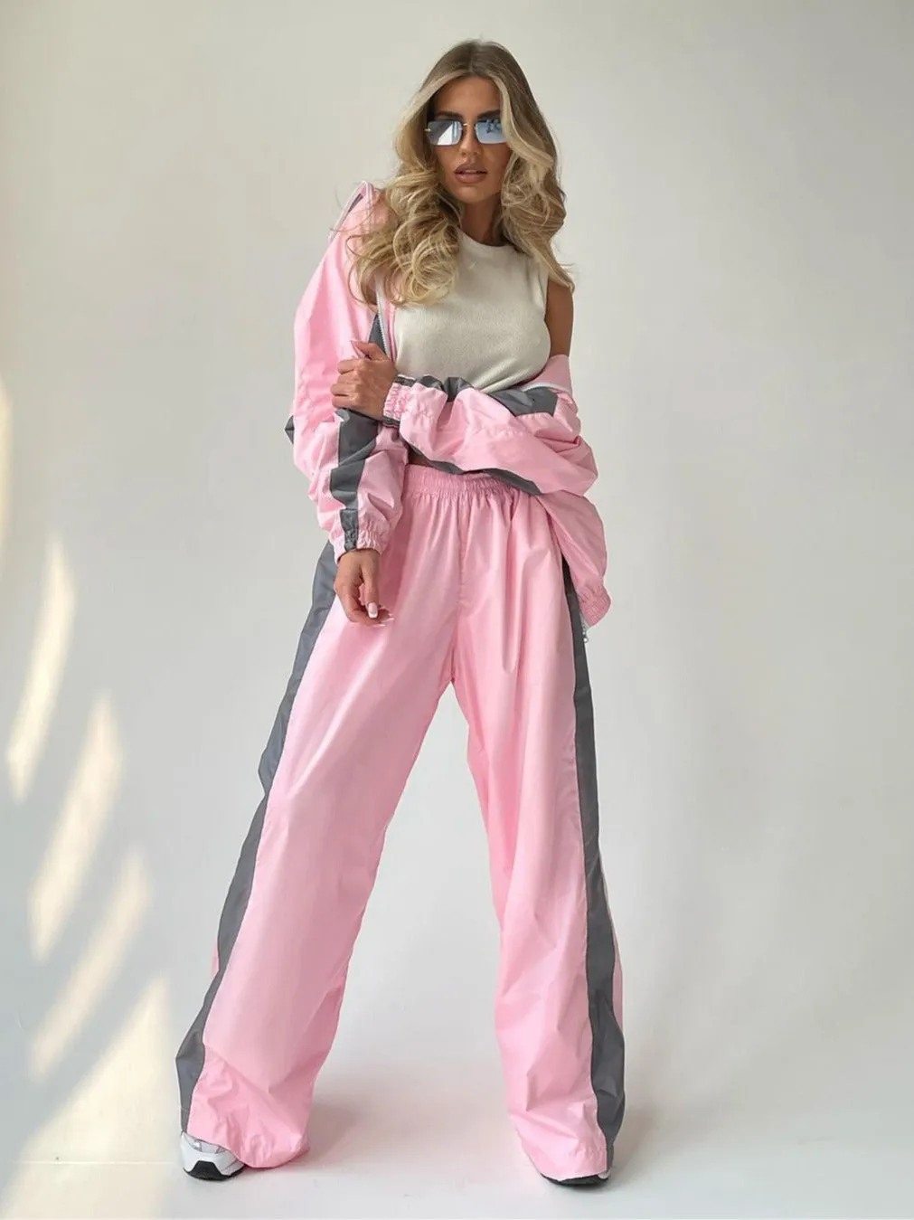 Two-Piece Loose Casual Pant Suit